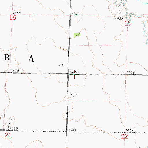 Topographic Map of Township of Alba, MN