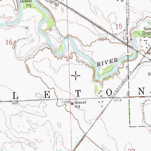 Topographic Map of Township of Appleton, MN