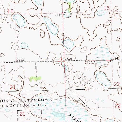 Topographic Map of Township of Arthur, MN
