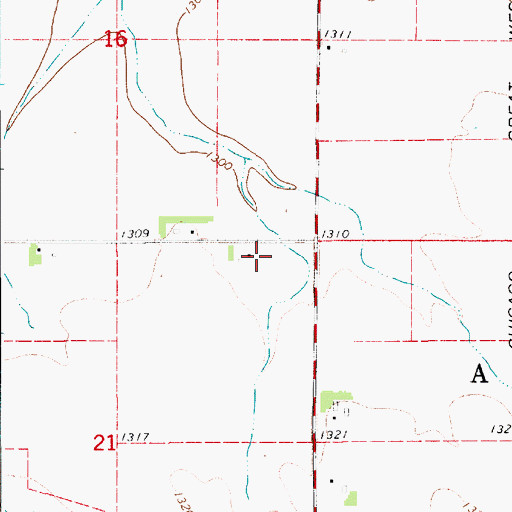 Topographic Map of Township of Ashland, MN