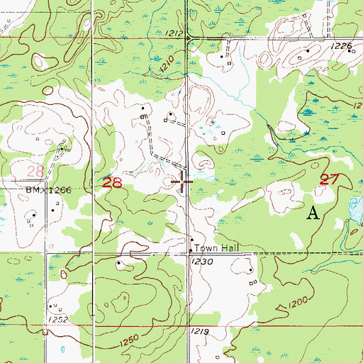 Topographic Map of Township of Atkinson, MN