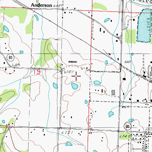 Topographic Map of Waldron Middle School, AR