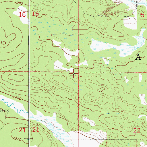 Topographic Map of Township of Automba, MN