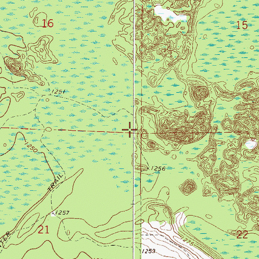 Topographic Map of Township of Balsam, MN