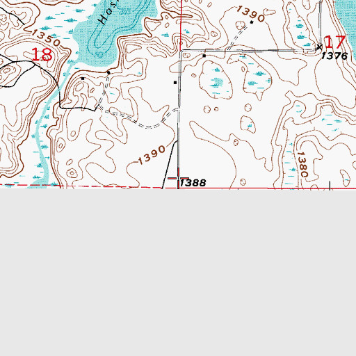 Topographic Map of Township of Balsam, MN
