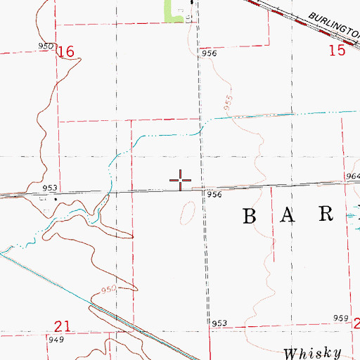 Topographic Map of Township of Barnesville, MN