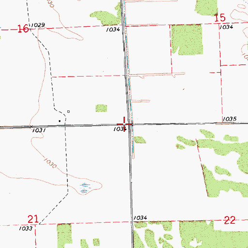 Topographic Map of Township of Barto, MN