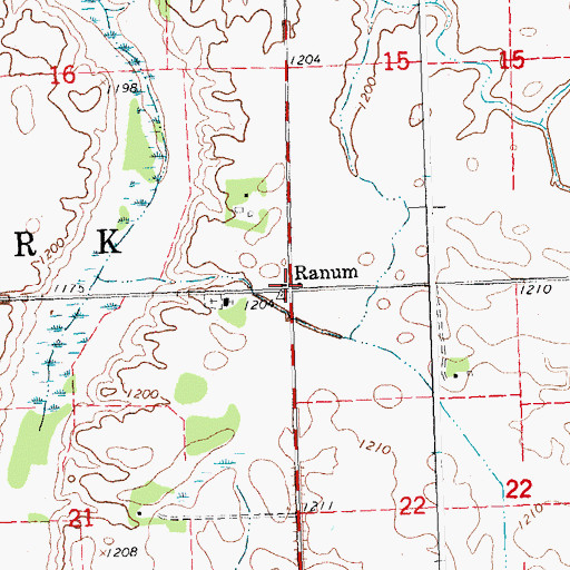 Topographic Map of Township of Bear Park, MN