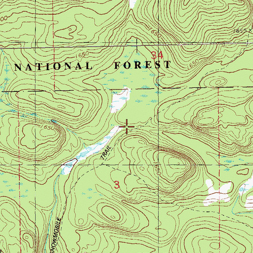Topographic Map of Township of Beaver Bay, MN
