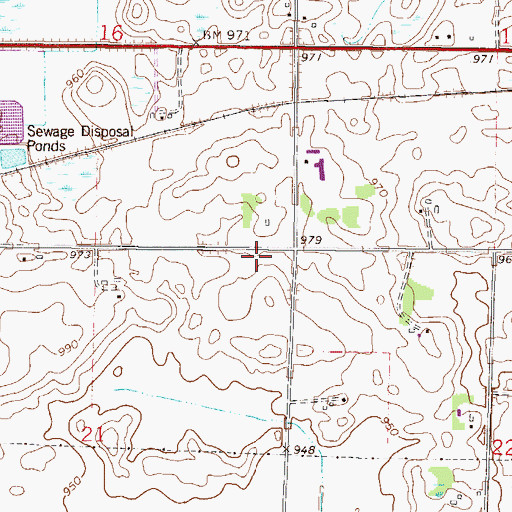 Topographic Map of Township of Benton, MN