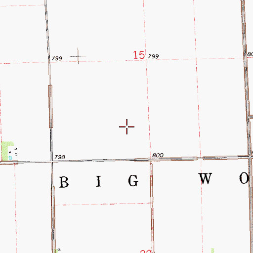 Topographic Map of Township of Big Woods, MN