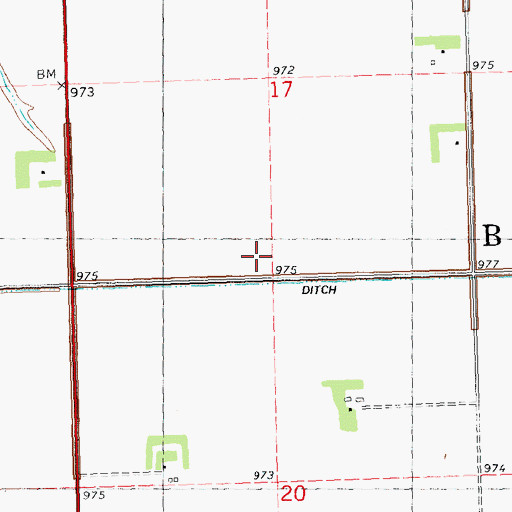 Topographic Map of Township of Brandrup, MN