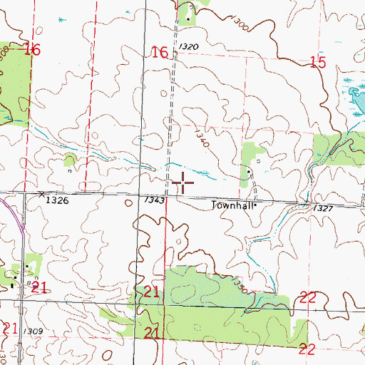 Topographic Map of Township of Brandsvold, MN