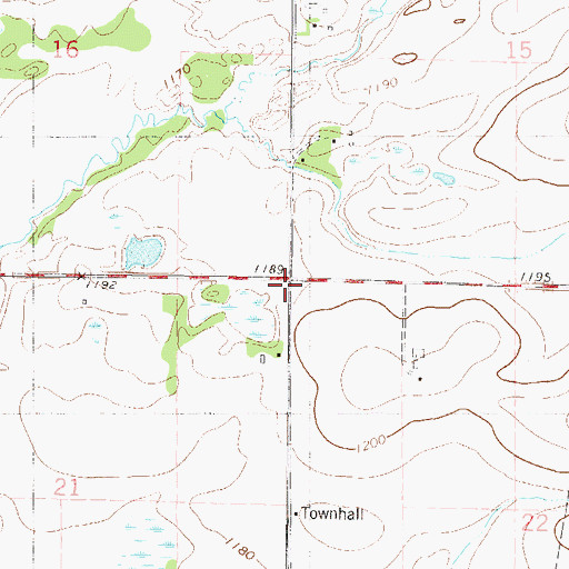 Topographic Map of Township of Buh, MN
