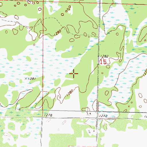 Topographic Map of Township of Bullard, MN