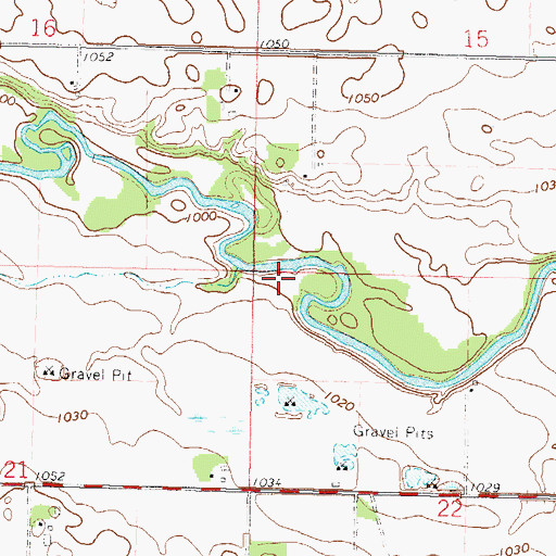 Topographic Map of Township of Burnstown, MN