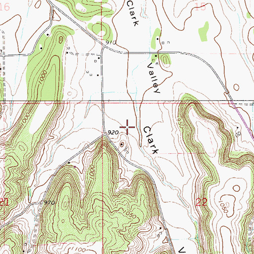 Topographic Map of Township of Cannon Falls, MN