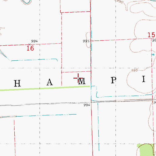 Topographic Map of Township of Champion, MN