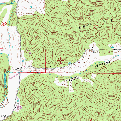 Topographic Map of Township of Union (historical), AR