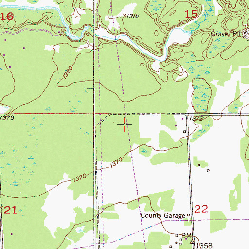 Topographic Map of Township of Cherry, MN