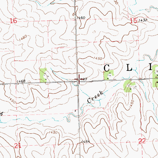 Topographic Map of Township of Clinton, MN