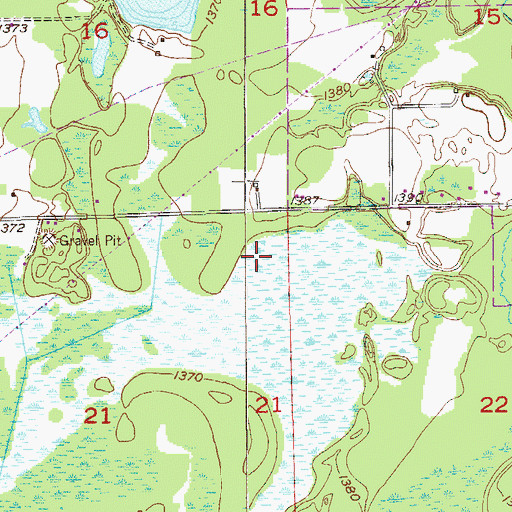 Topographic Map of Township of Clinton, MN