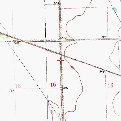 Topographic Map of Township of Clow, MN
