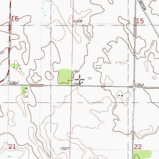 Topographic Map of Township of Collins, MN