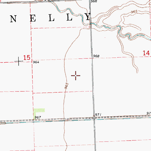 Topographic Map of Township of Connelly, MN