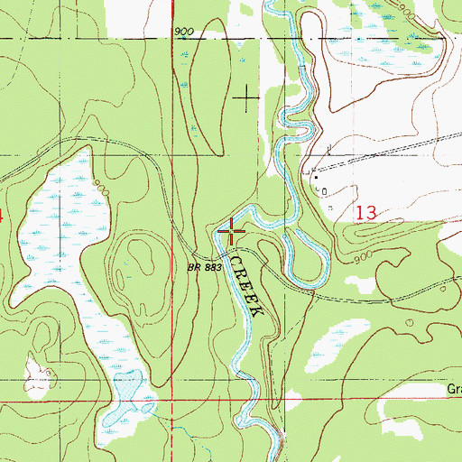 Topographic Map of Township of Crosby, MN