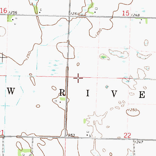 Topographic Map of Township of Crow River, MN