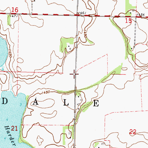 Topographic Map of Township of Dale, MN