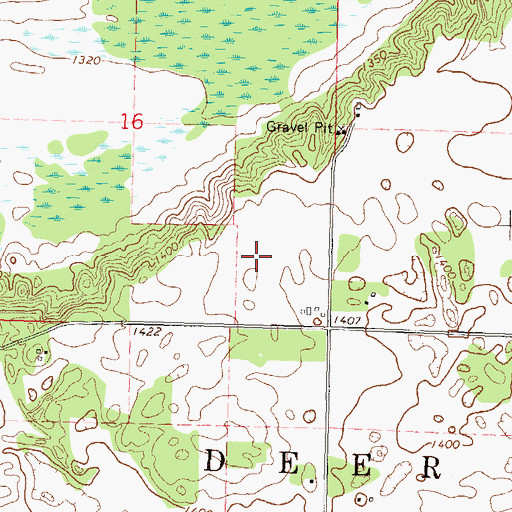 Topographic Map of Township of Deer Creek, MN