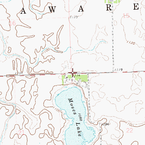 Topographic Map of Township of Delaware, MN