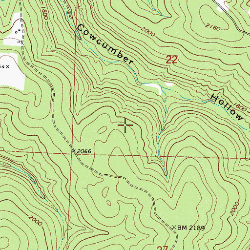 Topographic Map of Township of Goodwill (historical), AR