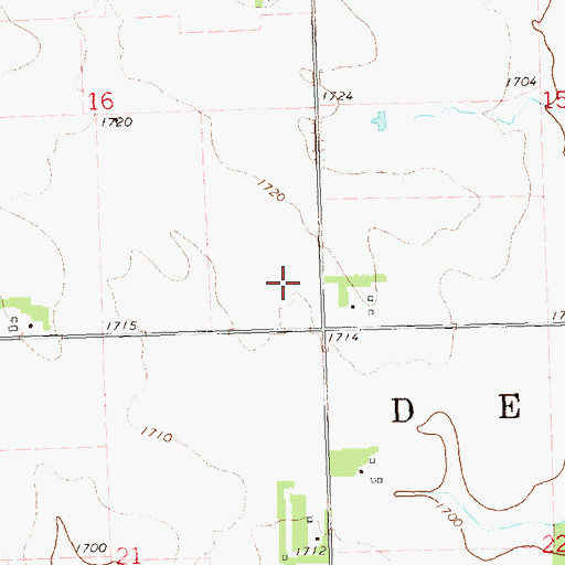 Topographic Map of Township of Denver, MN