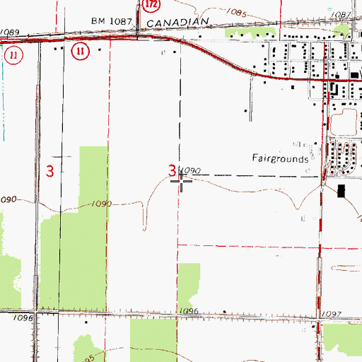 Topographic Map of Unorganized Territory of District 1 (historical), MN