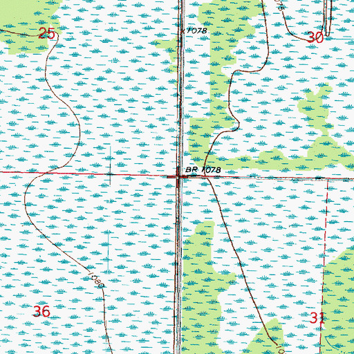 Topographic Map of Unorganized Territory of District 4 (historical), MN