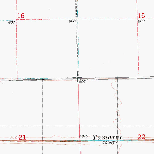 Topographic Map of Township of Donnelly, MN