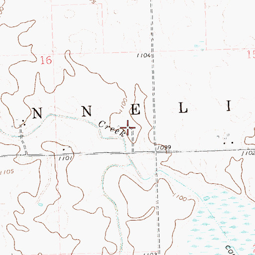 Topographic Map of Township of Donnelly, MN