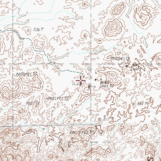 Topographic Map of Annie Mine, AZ