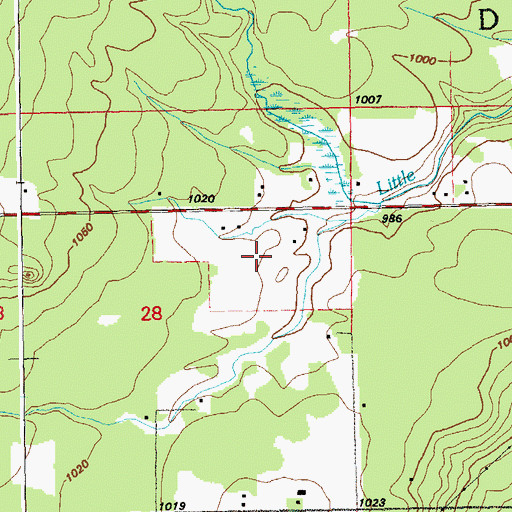 Topographic Map of Township of Duluth, MN