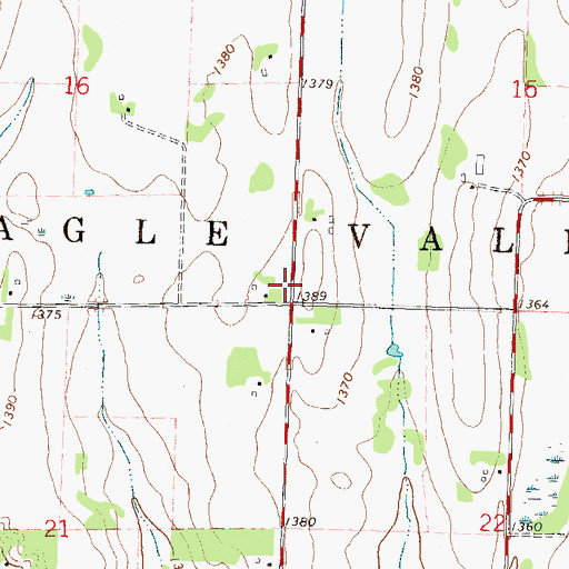 Topographic Map of Township of Eagle Valley, MN