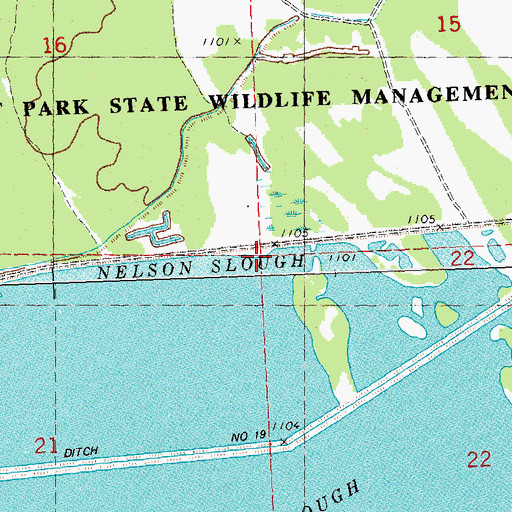 Topographic Map of Township of East Park, MN