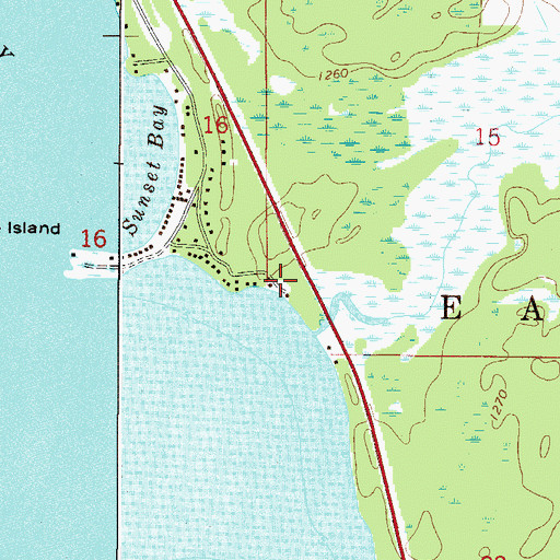 Topographic Map of Township of East Side, MN