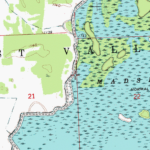 Topographic Map of Township of East Valley, MN
