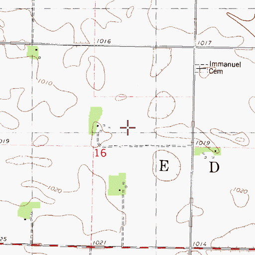 Topographic Map of Township of Eden, MN