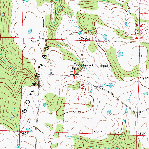 Topographic Map of Mante (historical), AR