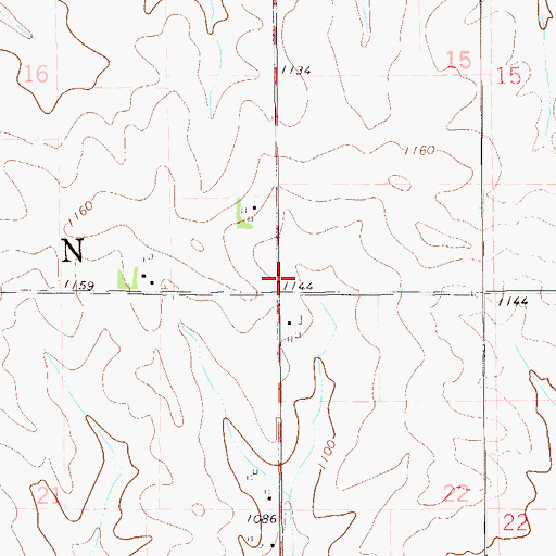 Topographic Map of Township of Elgin, MN