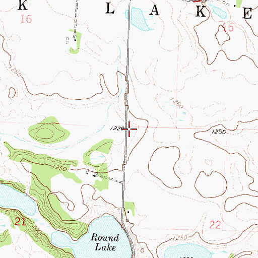 Topographic Map of Township of Elk Lake, MN